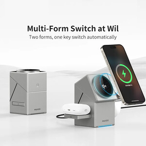 بهترین شارژر بی سیم رومیزی سه کاره