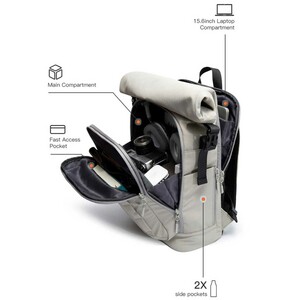 کوله پشتی مسافرتی لپ تاپ 15.6 اینچ با ظرفیت بزرگ 25 لیتر بنج