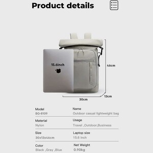 کوله پشتی مسافرتی لپ تاپ 15.6 اینچ با ظرفیت بزرگ 25 لیتر بنج