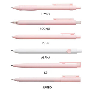 ست خودکار ژله ای صورتی با نوک دقیق مناسب نوشتن روزمره