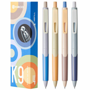 خودکار مشکی ژله ای کاکو Kaco مدل K9 نوک 0.5 میلی متری 4 عددی