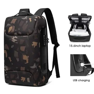 کوله پشتی حرفه ای ضد آب لپ تاپ 15.6 اینچ دارای پورت USB بنج BANGE BG-7216 Backpack 15.6 inch Laptop Waterproof