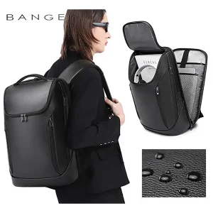 خرید کوله لپ تاپ  چرمی بنج Bange BG-6623 Leather Anti Theft Laptop Backpack