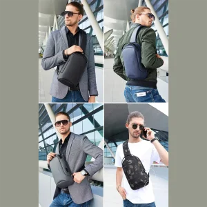 کوله تک بند ضد آب دارای USB3.0 بانگه BANGE BG-7221 Men Bag Casual Business Messenger Cloth Bag