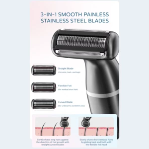 پر فروش ترین ماشین اصلاح بدن بانوان دیجیتالی شارژی ضدآب انچن شیائومی