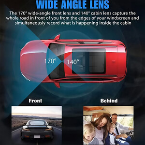 خرید دوربین ثبت وقایع خودرو بلک باکس  سه لنزه