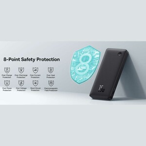 پاوربانک 10000 باریک یو‌اس‌بی و تایپ‌سی 15 وات بیسوس