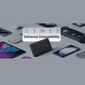 پاوربانک 10000 باریک یو‌اس‌بی و تایپ‌سی 15 وات بیسوس