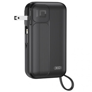 خرید شارژر همراه 10000 میلی‌آمپرساعت با کابل لایتنینگ و تایپ سی ایکس او