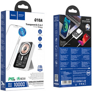 پاوربانک 10000 وایرلس 15 وات و تایپ‌سی 20 وات هوکو