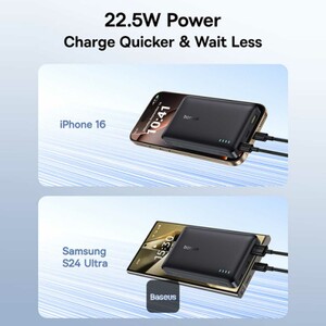 پاور بانک 10000 تایپ سی و یوو اس بی بیسوس