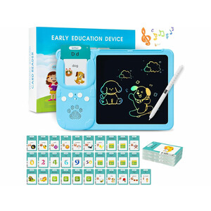 خرید تخته دیجیتال آموزش نقاشی و نوشتن سخنگو Talking Flash Cards, Early Education Machine with LCD Writing Tablet for Toddlers