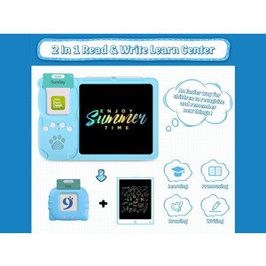 قیمت تخته دیجیتال آموزش نقاشی و نوشتن سخنگو Talking Flash Cards, Early Education Machine with LCD Writing Tablet for Toddlers