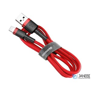 کابل شارژ سریع و انتقال داده لایتنینگ بیسوس Baseus Cafule Lightning Cable 1m 2.4A