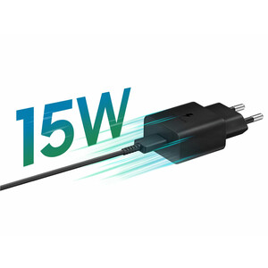 قیمت شارژر اصلی فست شارژ 15 وات سامسونگ همراه با کابل دو سر تایپ سی یک متری Samsung 15W Type-C With Type-C Cable