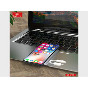 کابل تبدیل لایتنینگ به جک 3.5 میلی متر Earldom ET-OT68 Lightning cable to 3.5 mm AUX