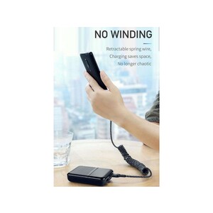 کابل شارژ و انتقال داده 1.8 متری فنری تایپ سی مک دودو MCDODO Data Coiled Cable Type-C 1.8M CA-642 بسیار بادوام