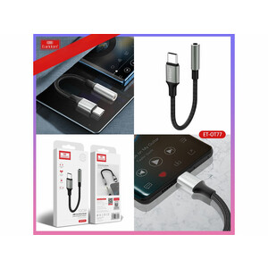 کابل تبدیل تایپ سی به جک 3.5 میلیمتری ارلدام Earldom ET-OT77 Type-C TO AUX Audio adapter