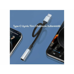 کابل تبدیل تایپ سی به جک 3.5 میلیمتری ارلدام Earldom ET-OT77 Type-C TO AUX Audio adapter
