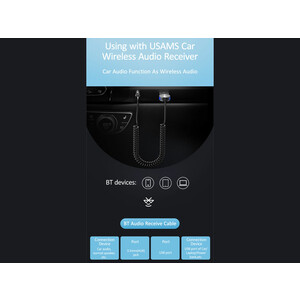فرستنده صوتی یوسامز Usams US-SJ464 Car Wireless Audio Receiver