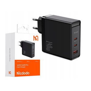 شارژر دیواری سوپر فست شارژ تایپ سی و یو اس بی 140 وات مک دودو MCDODO CH-2911 GaN 5 Pro 140W Type-C / USB Fast Charger