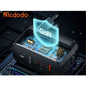خرید شارژر گالیوم نسل 5 سوپر فست شارژ تایپ سی و یو اس بی 140 وات مک دودو MCDODO CH-2911 GaN 5 Pro 140W Type-C / USB Fast Charger