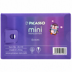 قیمت ماژیک علامت گذار پیکاسو Picasso مدل HL170 مینی 6رنگ
