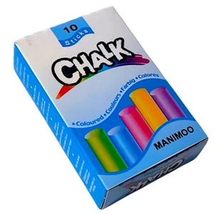 گچ رنگی مانیمو MANIMOO  مدل CHALK قلمی بسته 10 عددی