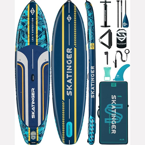 پدل برد مدل Leafy Expedition آبی  برند SKATINGER