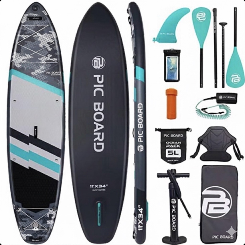 پدل برد Camouflage برند pic board رنگ خاکستری