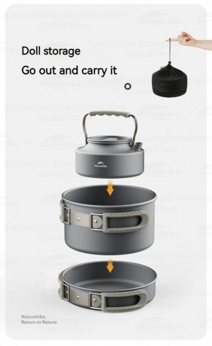 ست ظروف Naturehike CNK2450CF010 نیچرهایک