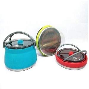 کتری سیلیکونی تاشو Collapsible Camping Kettle