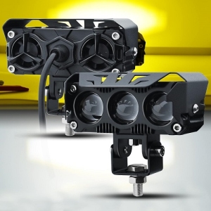 پروژکتور سه لنز فن دار Motorcyle Spotlight BLUE