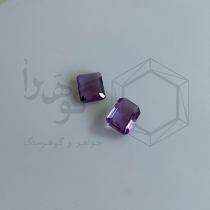 آمتیست 2.70 قیراط جفت