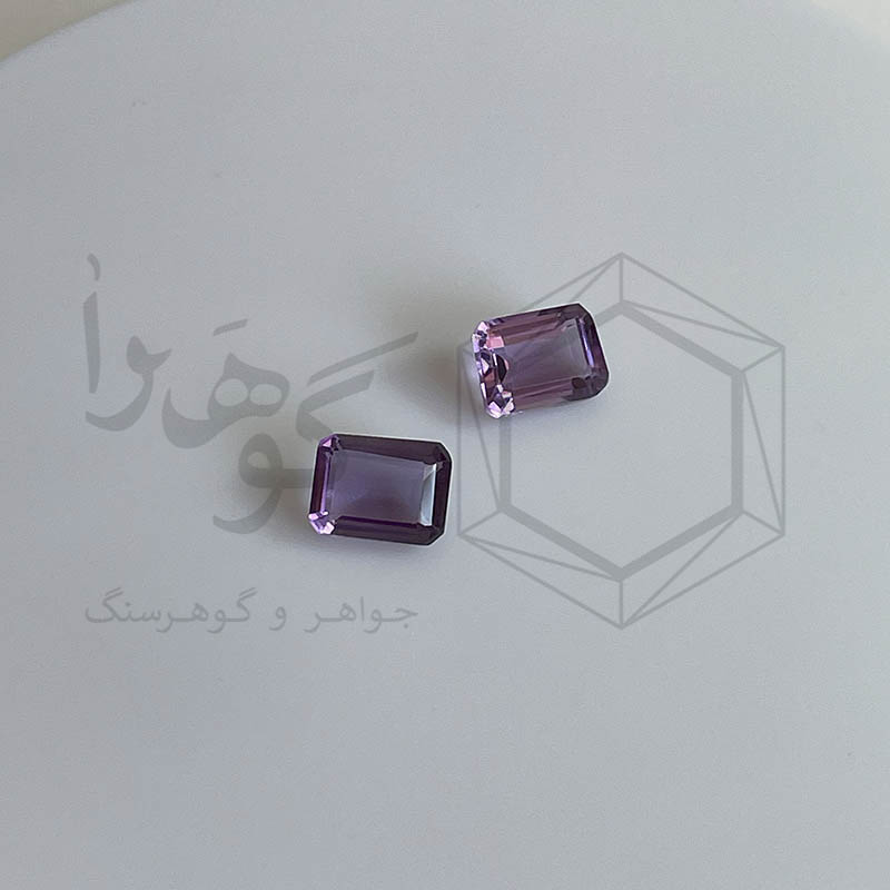 آمتیست 3.10 قیراط جفت