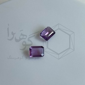 آمتیست 2.70 قیراط جفت