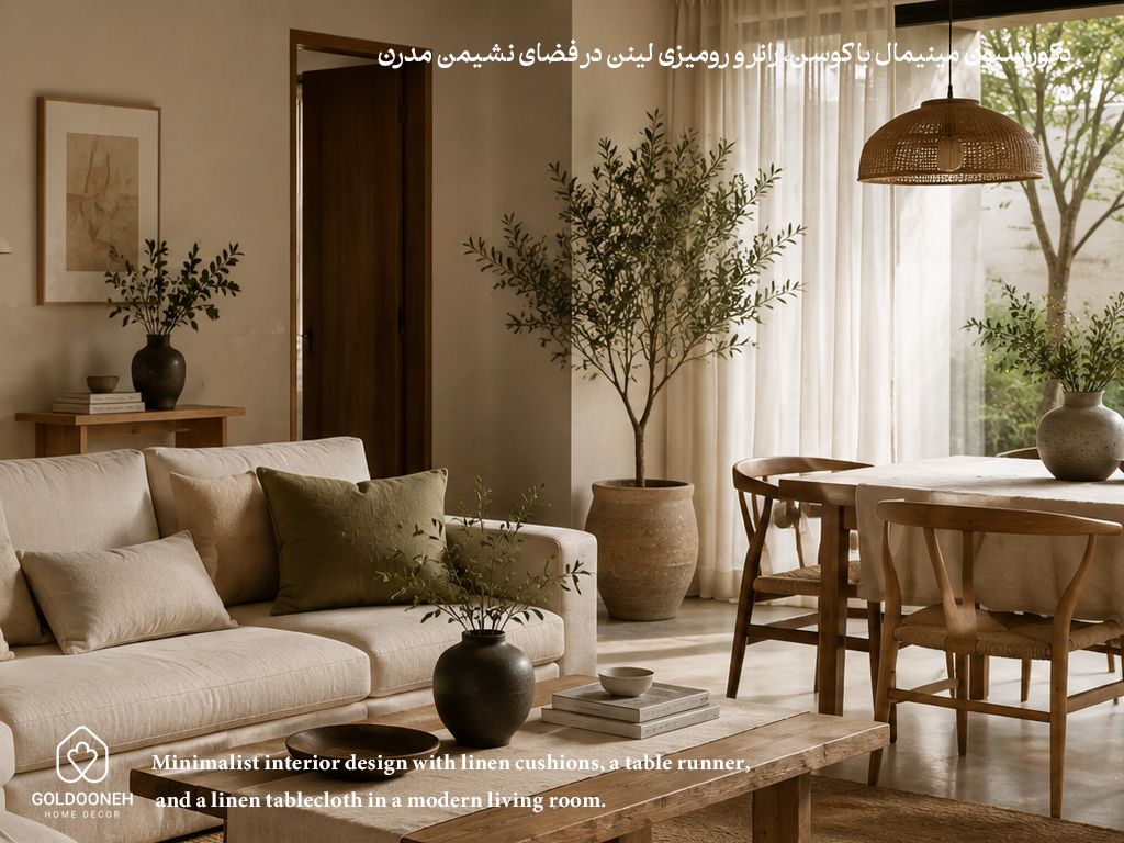 چگونه با کوسن، رانر و رومیزی خانه‌ای گرم، آرام و مینیمال بسازیم؟