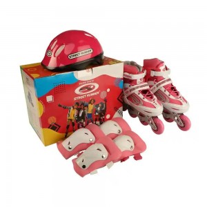 کفش اسکیت به همراه لوازم ایمنی کودک(تسما)-ارسال رایگان با پست
