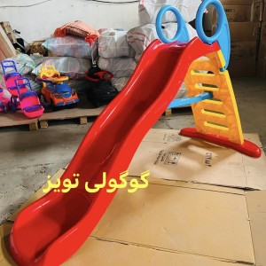 سرسره کودک 6 پله موج - کفی یک تکه, حفاظ دار(تحویل حضوری تهران و حومه)شهرستان پس کرایه
