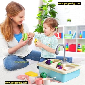 اسباب بازی ست لوازم آشپزخانه رومیزی کد 8763A