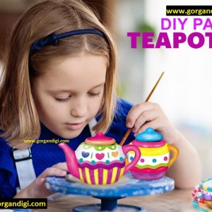 ست رنگ آمیزی چایخوری ۱7 تکه کد DIY003