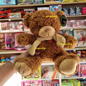 عروسک خرس شالدار 35 سانتی