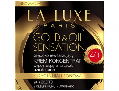 کرم ضد چروک طلا لالوکس La Luxe Paris Gold & Oil Sensation مناسب سن +40