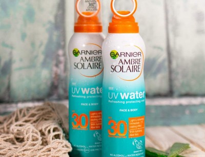 garnier ambre solaire uv water clear sun cream spf30 mist