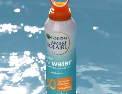 garnier ambre solaire uv water clear sun cream spf30 mist