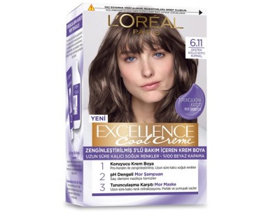 کیت رنگ مو شماره 6.11 لورال رنگ خاکستری تیره Loreal Excellence