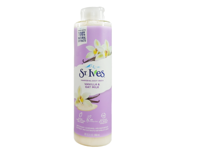شامپو بدن سنت آیوز مدل پاک کننده پوست حاوی وانیل و شیر جو دوسر St.Ives Pampering Body Wash Vanilla and Oat Milk