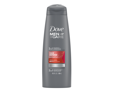 شامپو مردانه داو آمریکایی Dove مدل Hair Defense 2in1 حجم 355میلی لیتر | Dove Hair Defense 2in1 Shampoo For men 355 ml