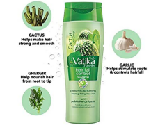 شامپو استحکام بخش کاکتوس واتیکا Vatika Cactus Hair Fall Control حجم 400 میلی لیتر