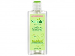 تونر بدون الکل سیمپل مدل Simple soothing facial toner